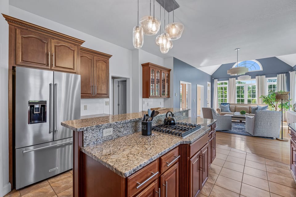 Fully-Equipped With Premium Appliances, Complete Dinnerware Set and Essential Cooking Utensils.