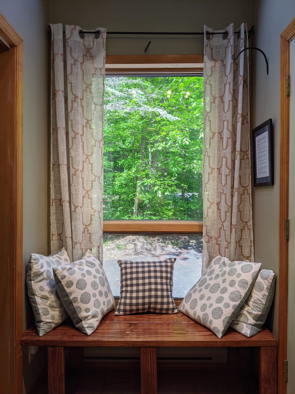 Cozy up with a good book and coffee at the reading nook