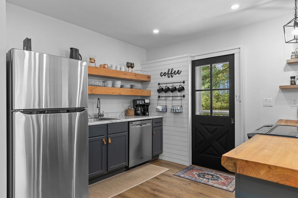 Brew your favorite coffee, whip up a meal, and enjoy all the comforts of home