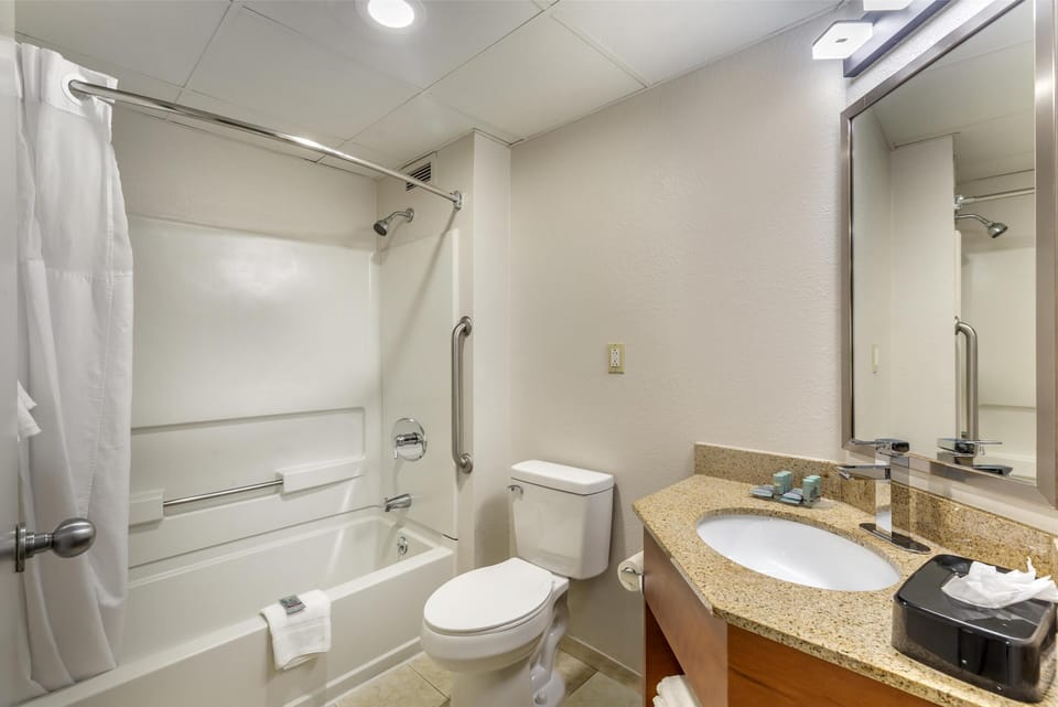Family Suite, Multiple Beds, Non Smoking, Refrigerator & Microwave (Dining Table;with Sofabed) | Bathroom | Combined shower/tub, eco-friendly toiletries, hair dryer, towels