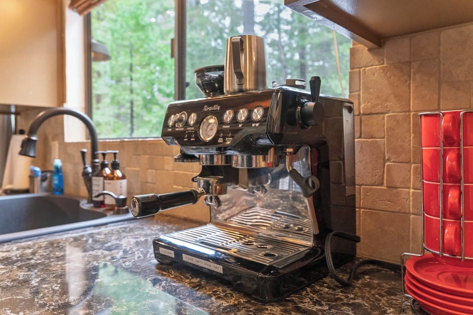 Yes, that’s a real espresso machine – your morning upgrade is here.