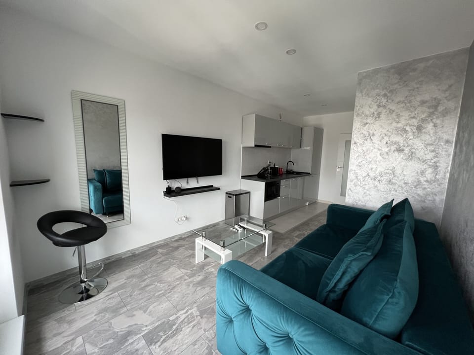 Junior Apartment | Living area | 39-inch Smart TV with cable channels, TV, Netflix