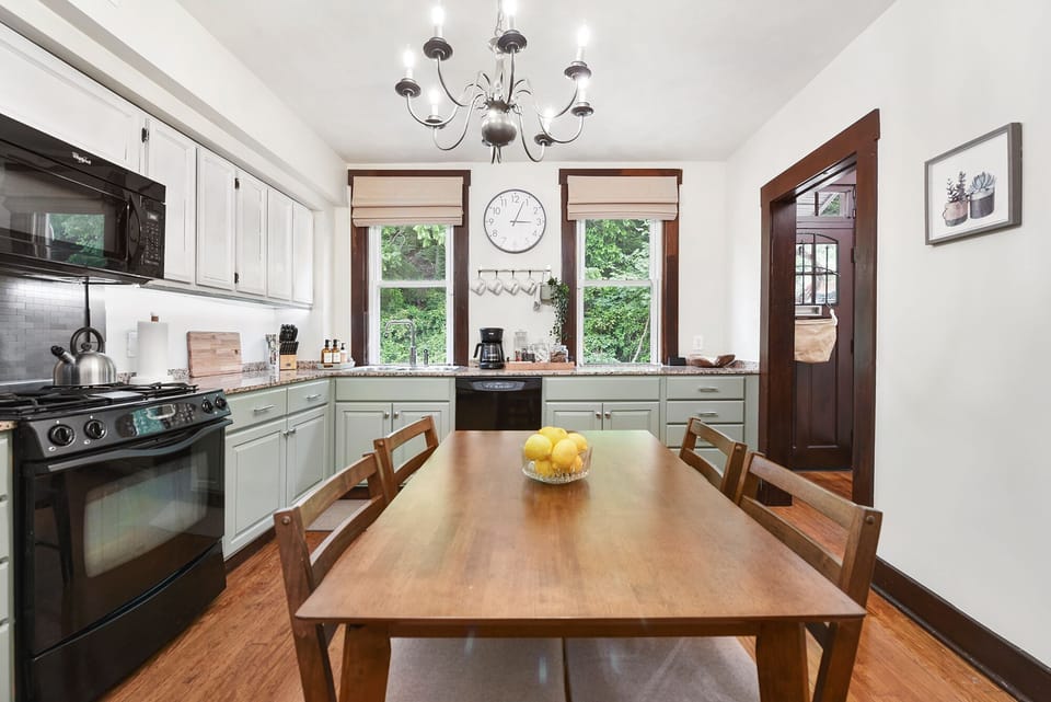 Watch nature outside your kitchen window, parking is out front.