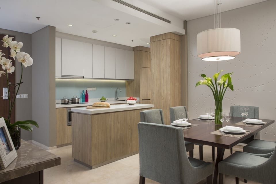 Full-size fridge, microwave, toaster, rice cooker
