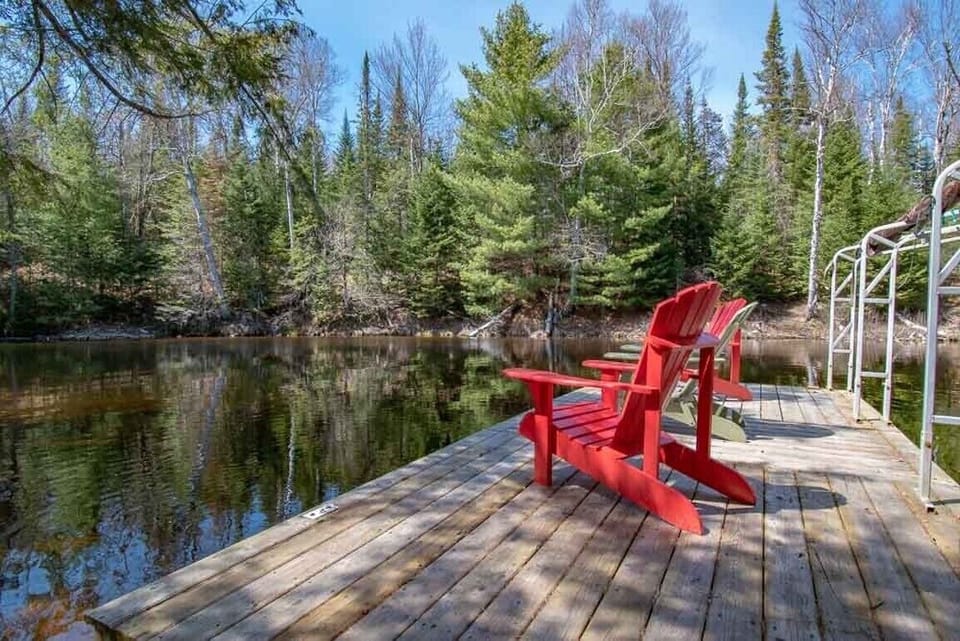 Dock & River View in Spring