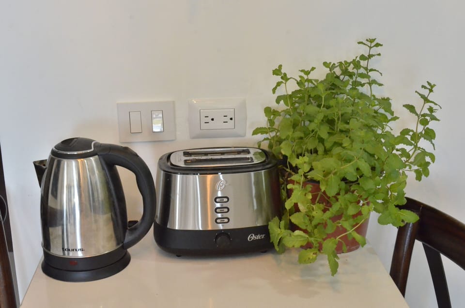 Luxury Single Room | Private kitchen | Full-size fridge, coffee/tea maker, electric kettle, toaster