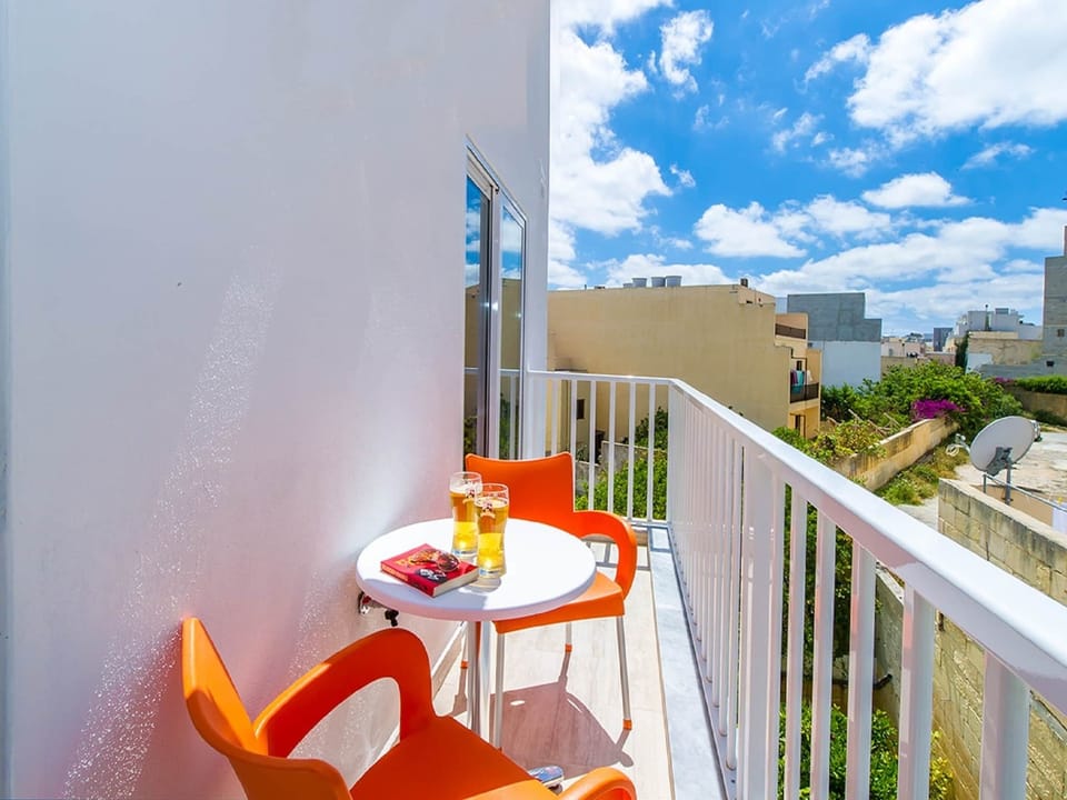 Balcony with inland view
