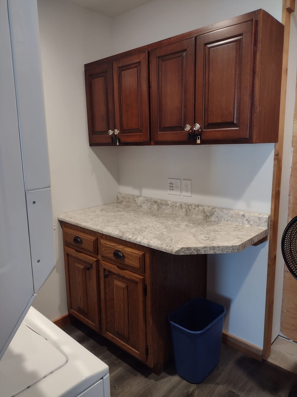 Laundry room countertop to fold laundry 