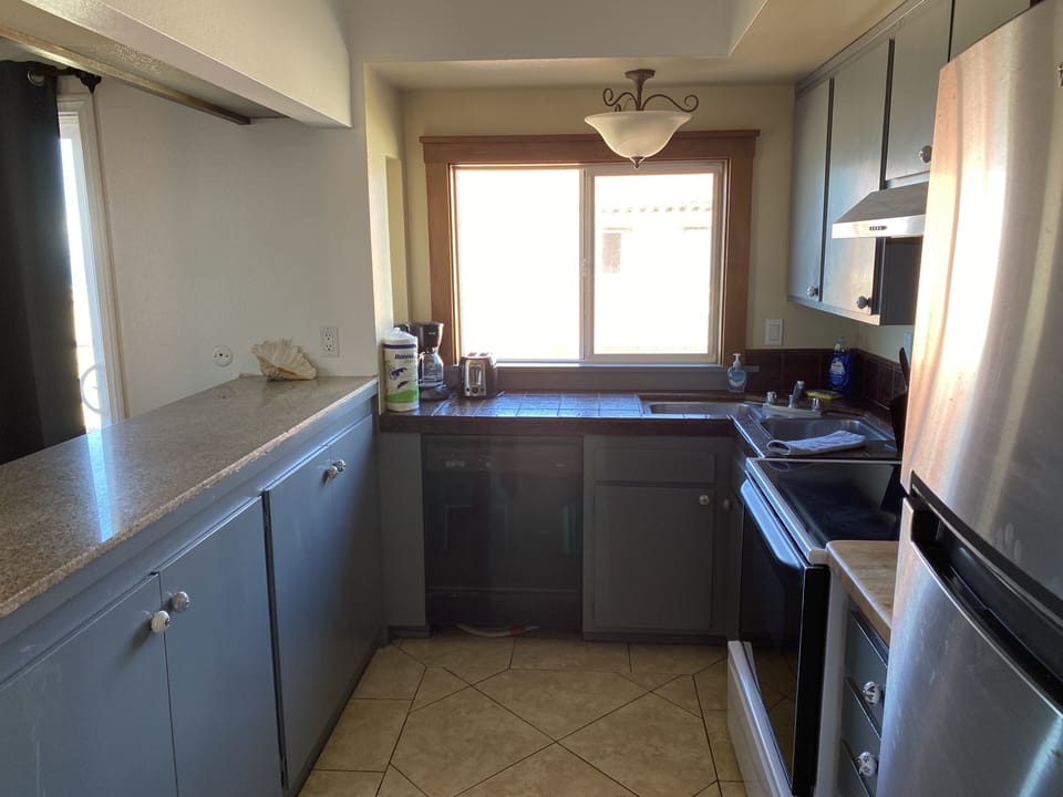 Beach House | Private kitchen | Fridge, microwave, freezer