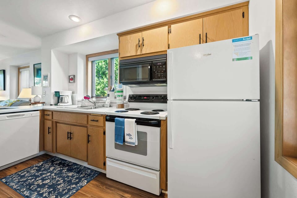 Kitchen is well appointed