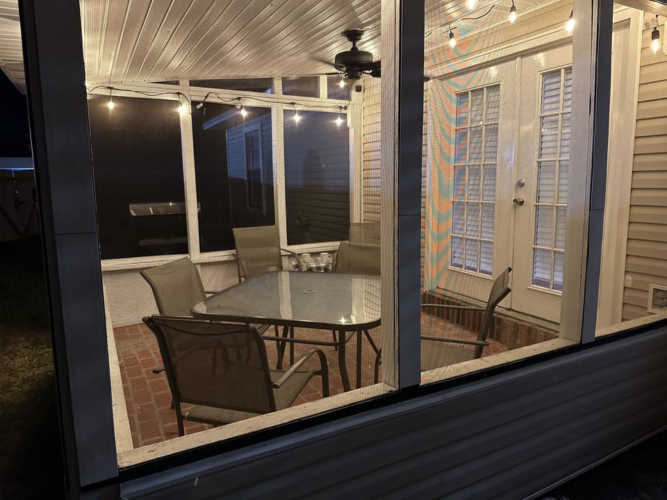 Outdoor dining.