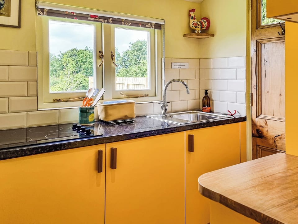Kitchen area | Walnut Lodge, Launcherley, near Wells