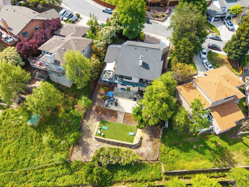 View of the home from above
