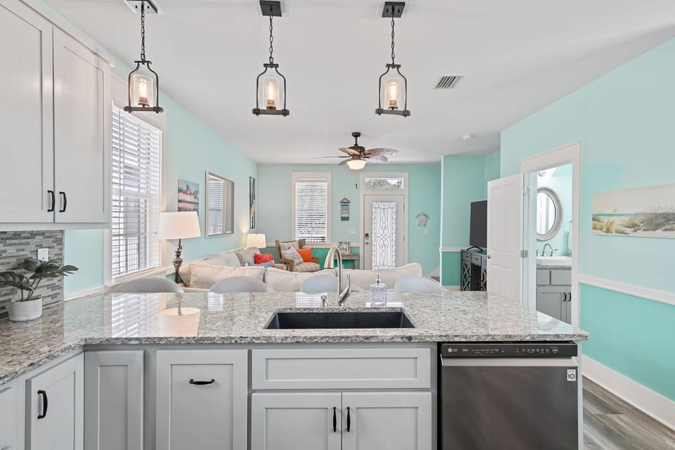 Open concept view from kitchen