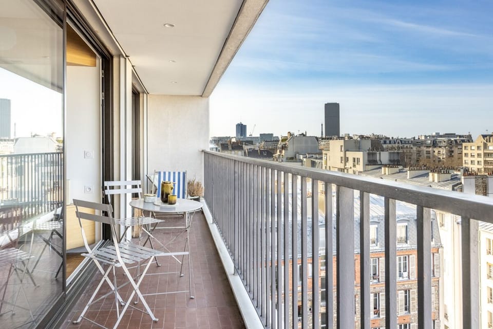 Balcony terrasse on the 10th floor