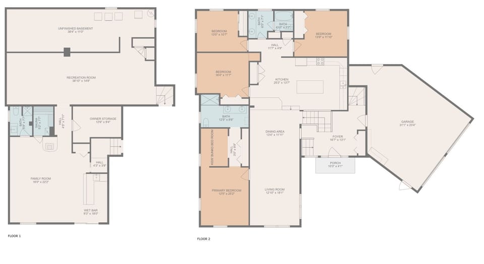 Entire house layout