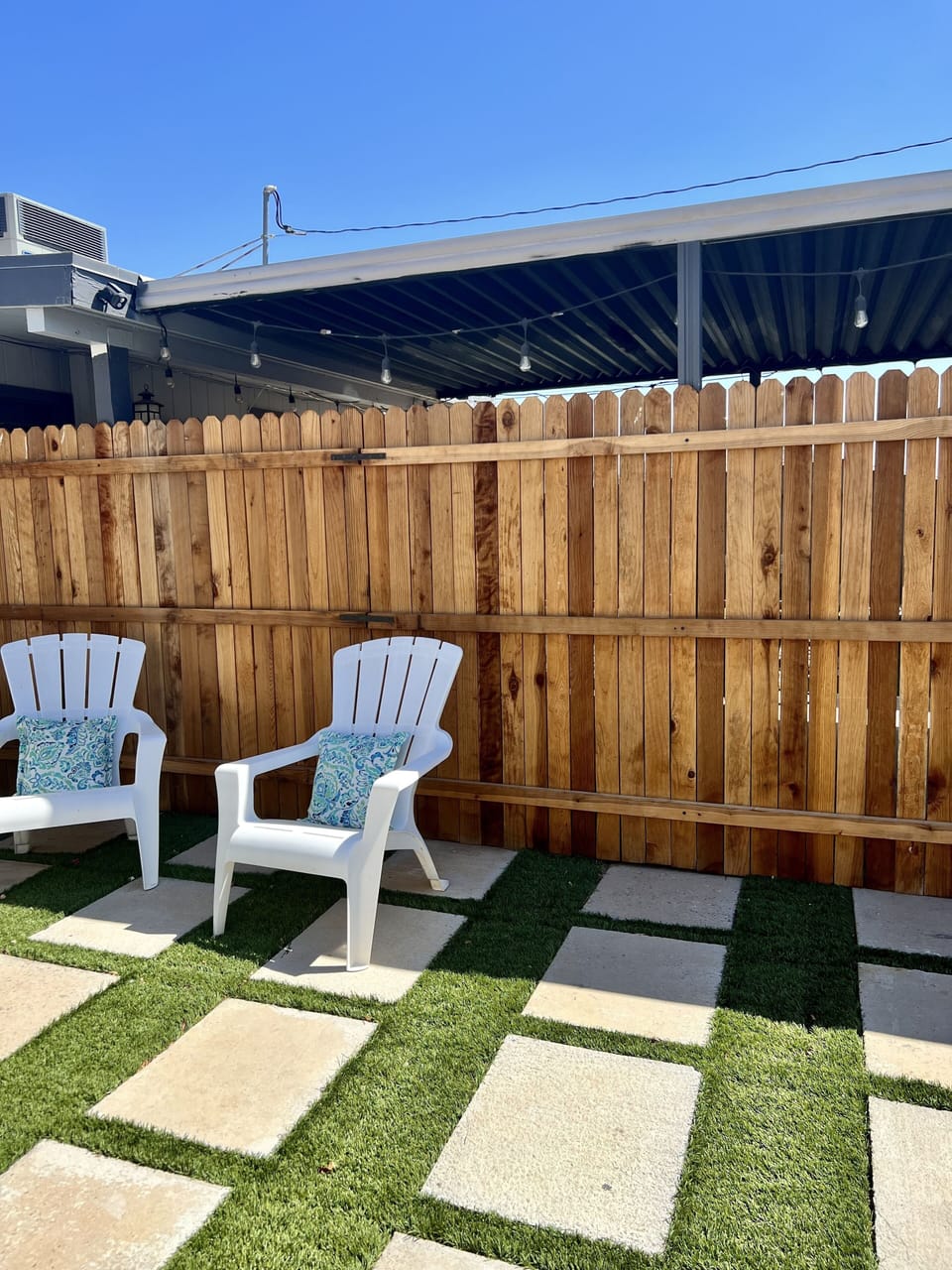 Private yard fully fenced in for your enjoyment
Fire pit and grill