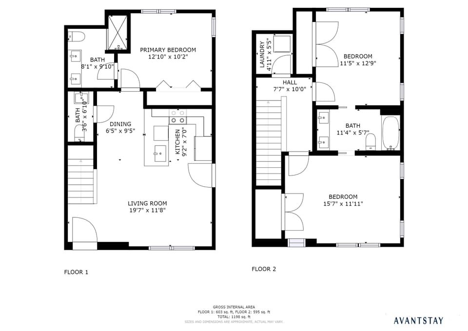 Floor plan is the same for both units.