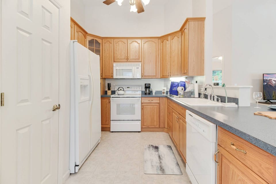 Kitchen is stocked with all the appliances you will need