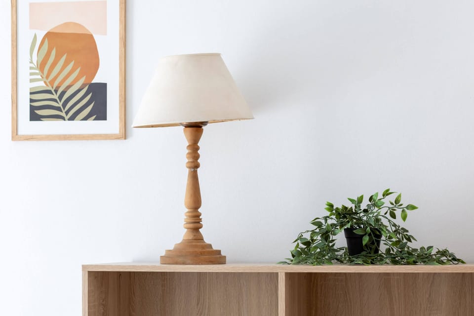 Stylish accessories in the apartment. 