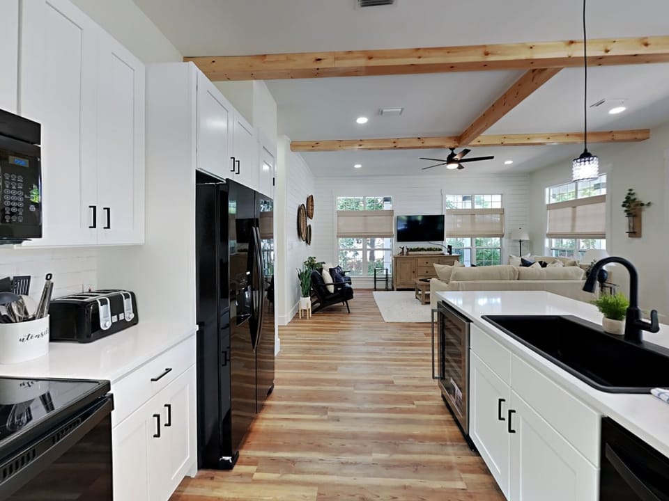 Kitchen Into Living Area