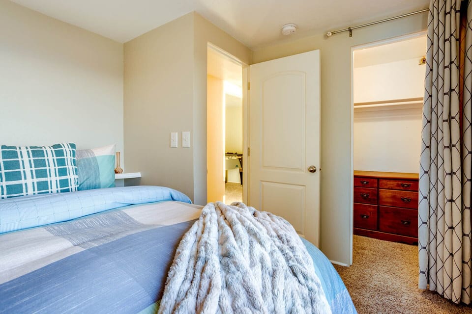 Primary bedroom with king bed.