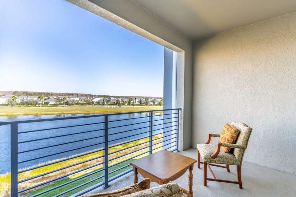Enjoy a peaceful morning coffee or a quiet read on the balcony, overlooking the lake.