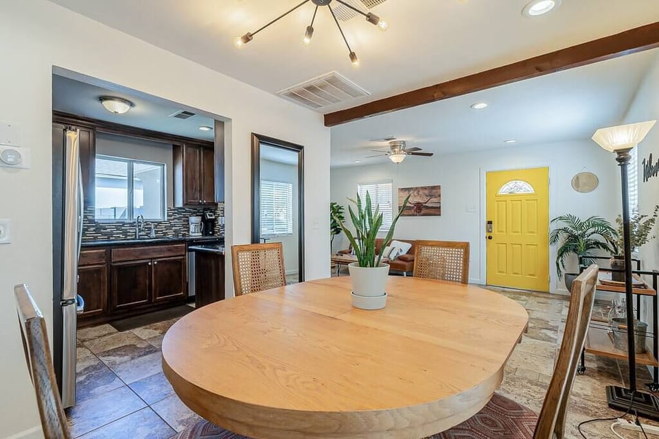 Dining for four with easy access to the kitchen allows you to make memories around the table each time you sit there.