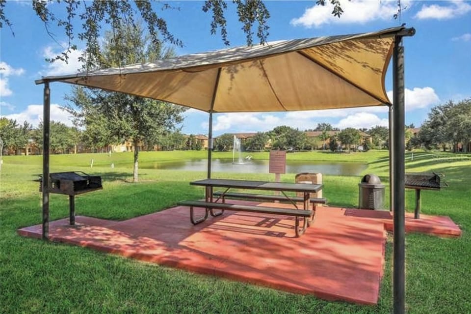 BBQ  at the picnic area. 