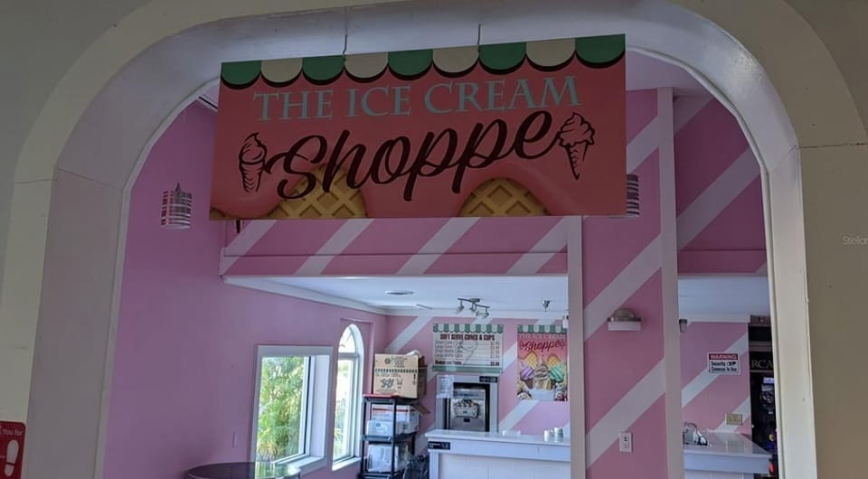 Cool down at the ice cream shoppe.