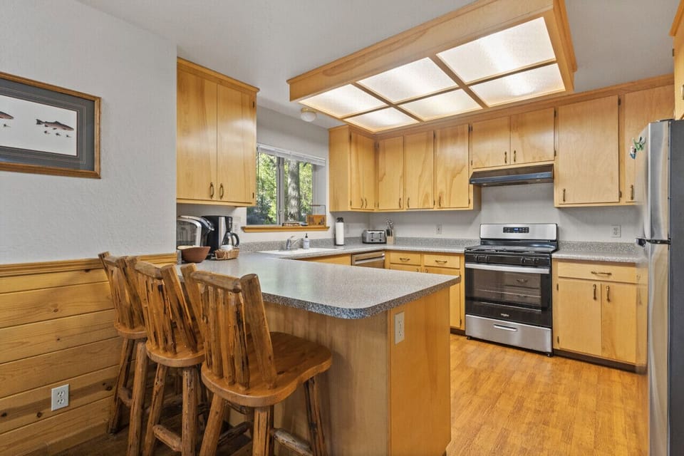 Fully equipped kitchen with plenty of natural light