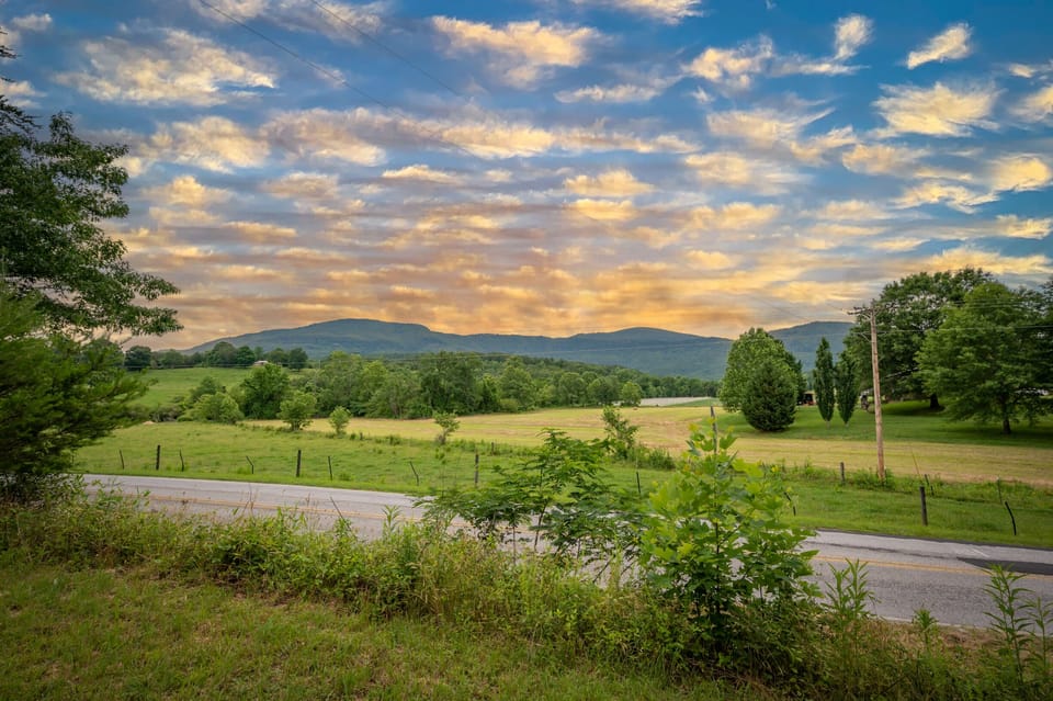Great long range mountain views