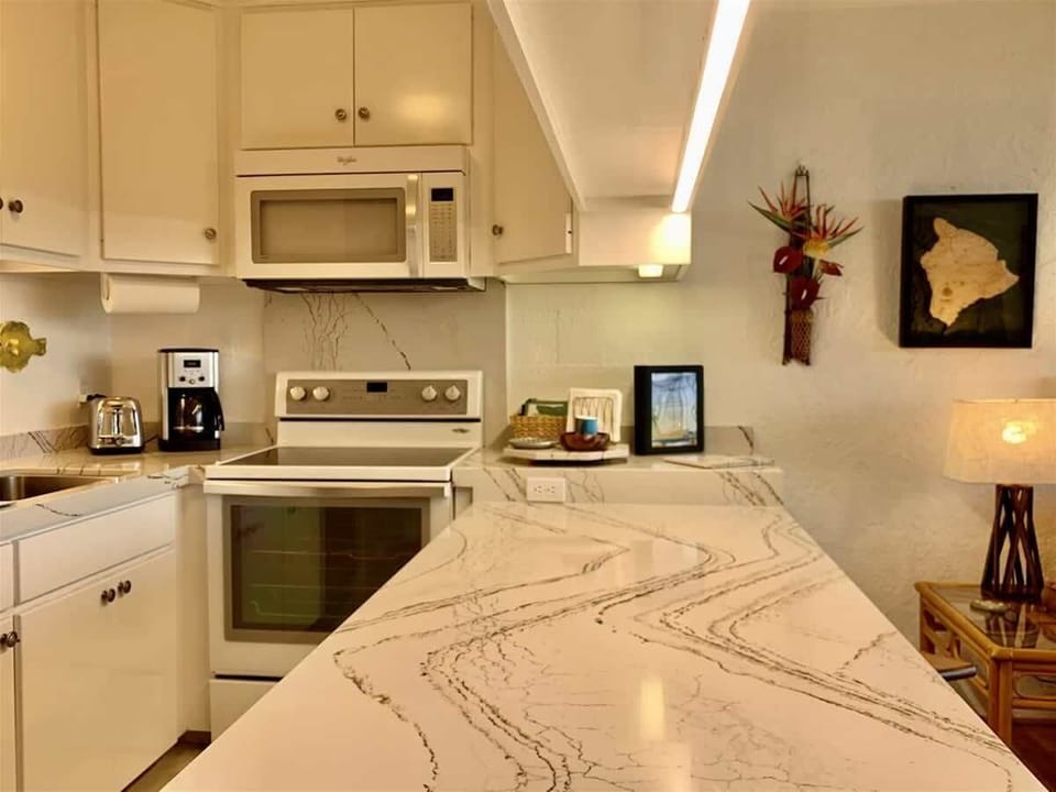 Plenty of open counter space for your culinary creations.