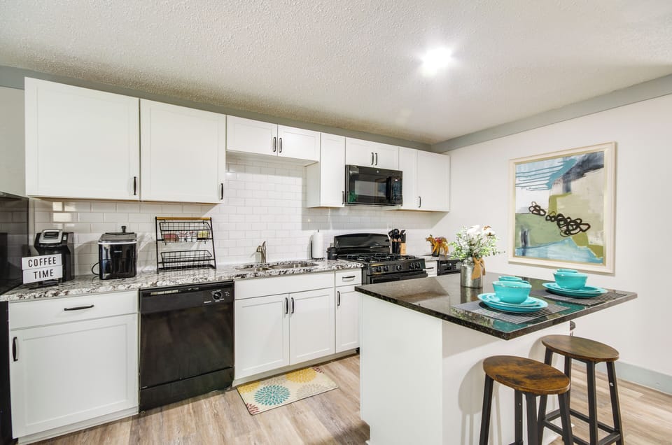 Kitchen Area | Microwave | Keurig Coffee Maker