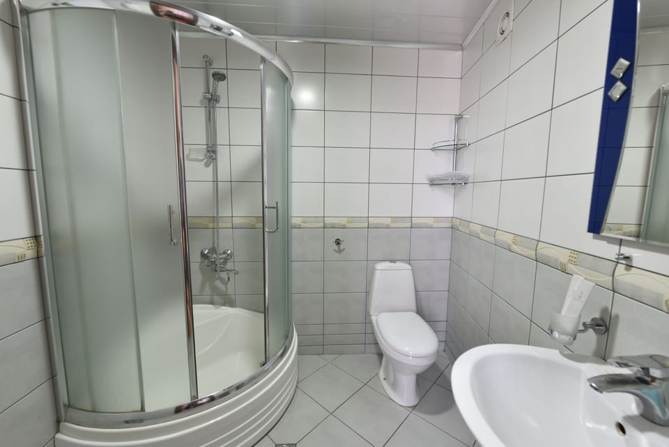 Deluxe Double or Twin Room | Bathroom | Spring water tub, rainfall showerhead, free toiletries, hair dryer