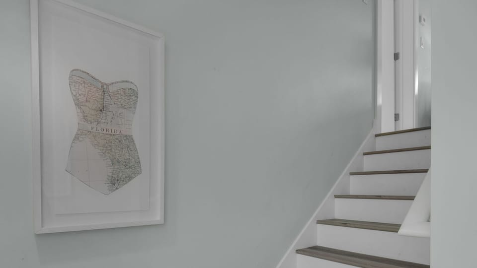 Resting Beach Face 2nd Floor Landing and Stairs to 3rd