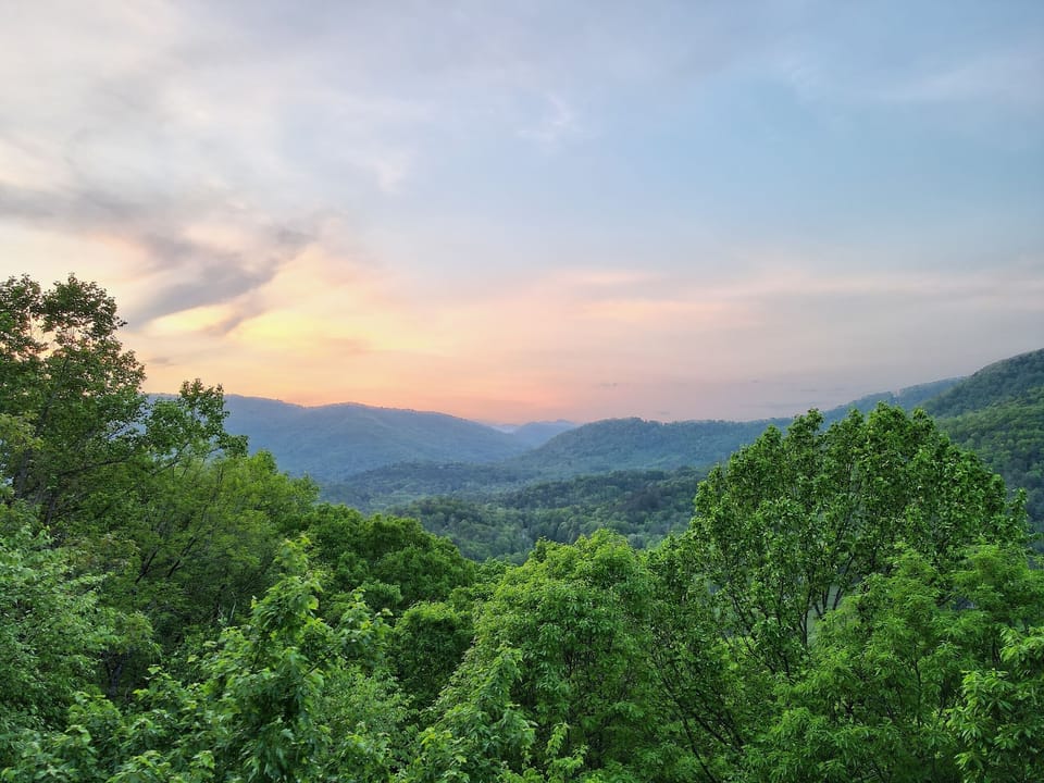 View from deck
