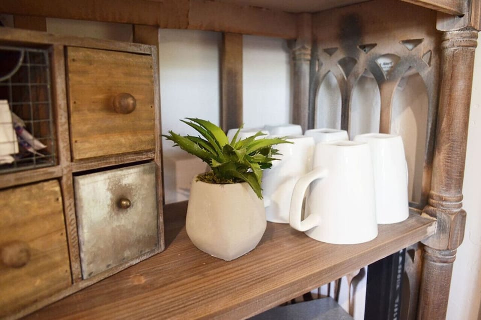 Keurig and coffee maker provided in the coffee/tea bar! We also provide k-cups, sugar, tea and some creamer! We want you to have an amazing and care free time!