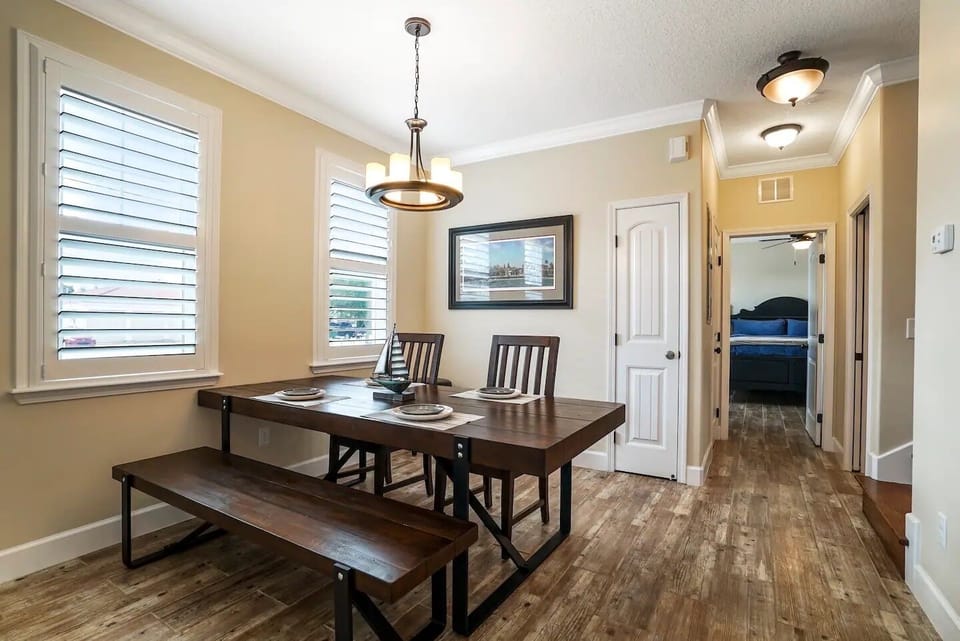 Beautiful wood dining room furniture.