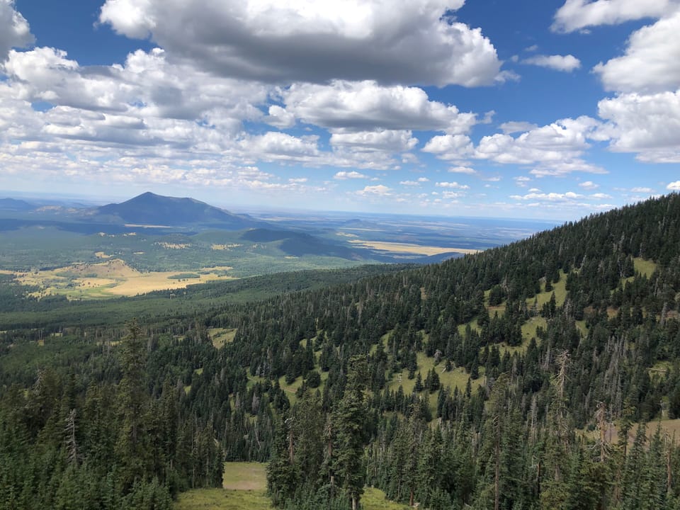View from top of Snowbowl - take the Gondola to the top