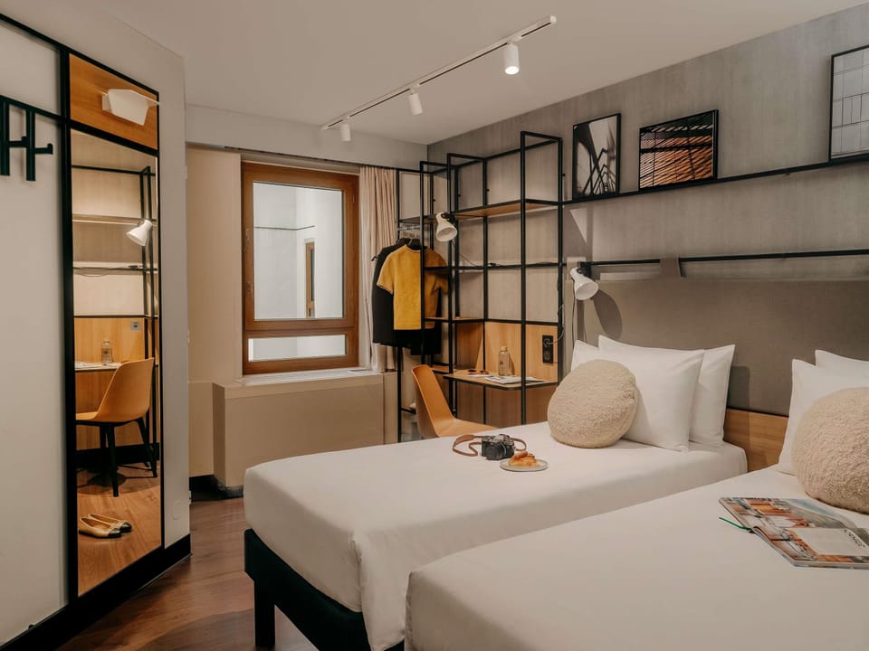 Standard Room, 2 Twin Beds | In-room safe, desk, laptop workspace, iron/ironing board