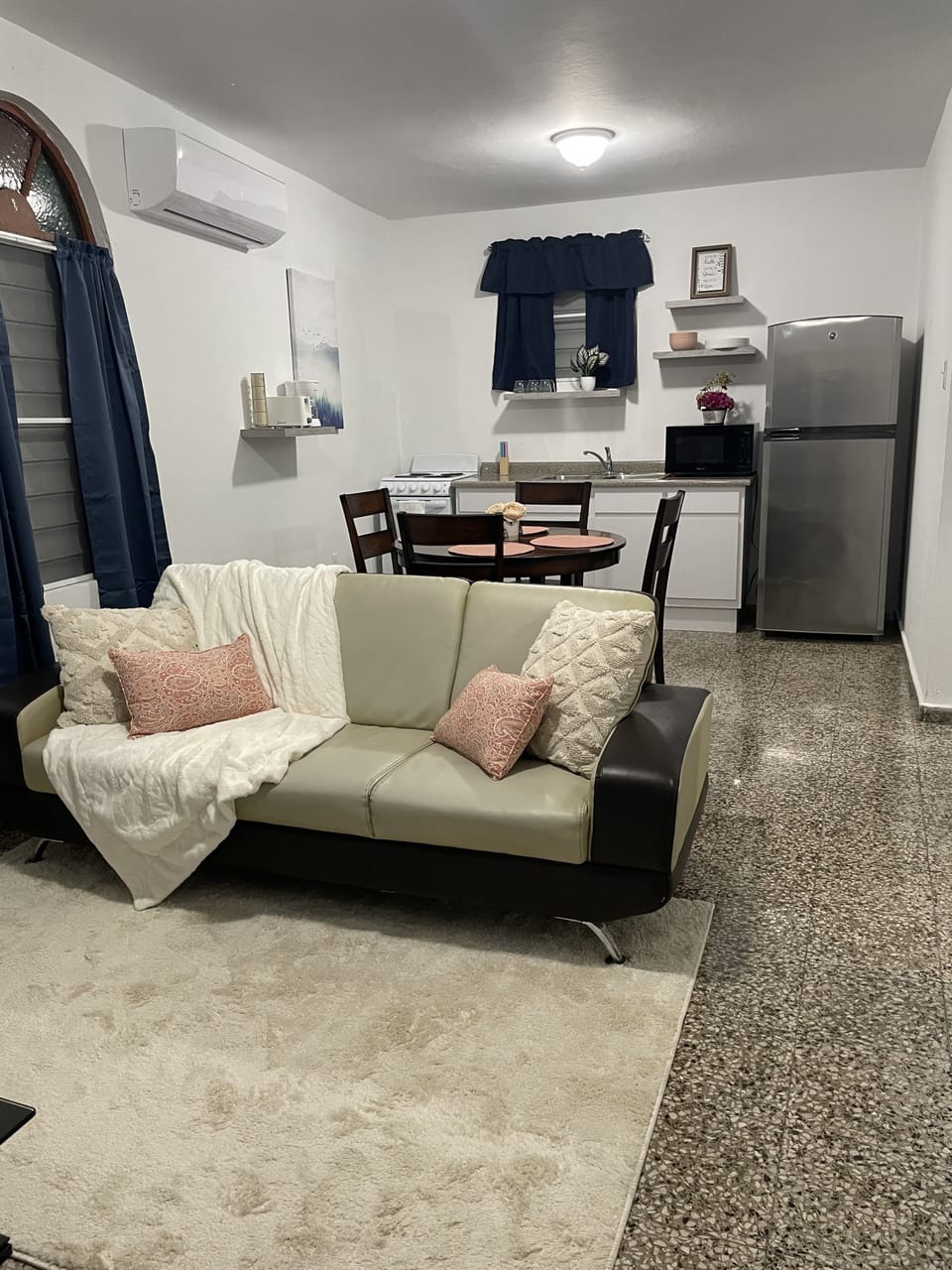 Open concept kitchen and living room
