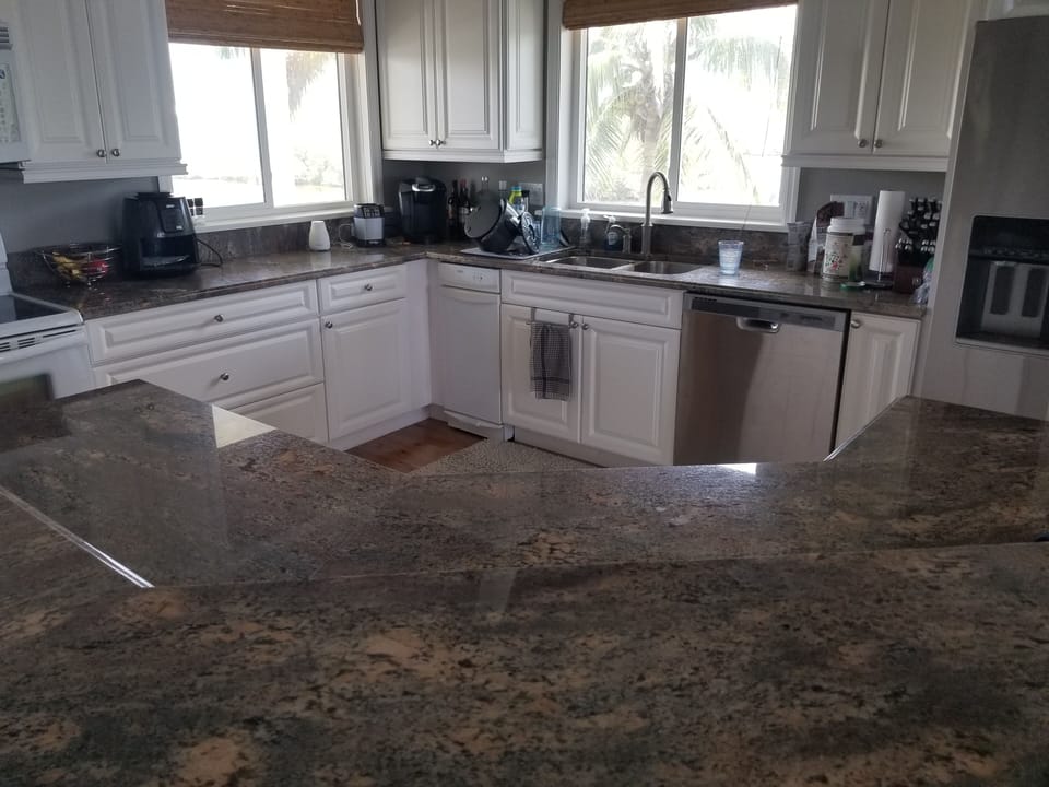 kitchen from island center