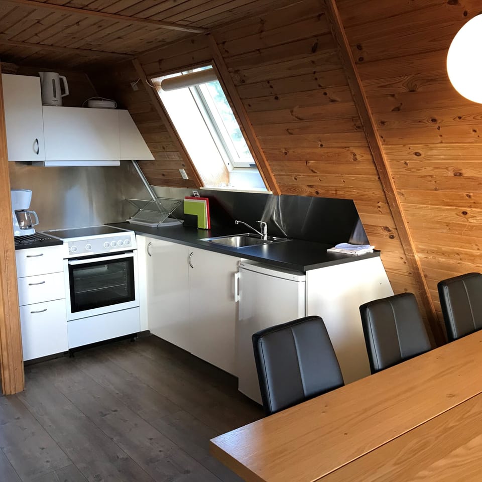Cottage, 3 Bedrooms, Terrace (Linen Excluded) | Private kitchen | Fridge, coffee/tea maker, electric kettle, toaster