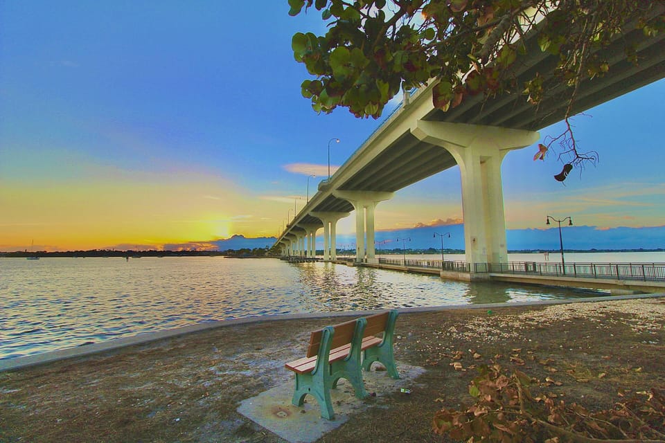 Minutes away, watch stunning sunsets at the Jensen Beach Causeway Park…