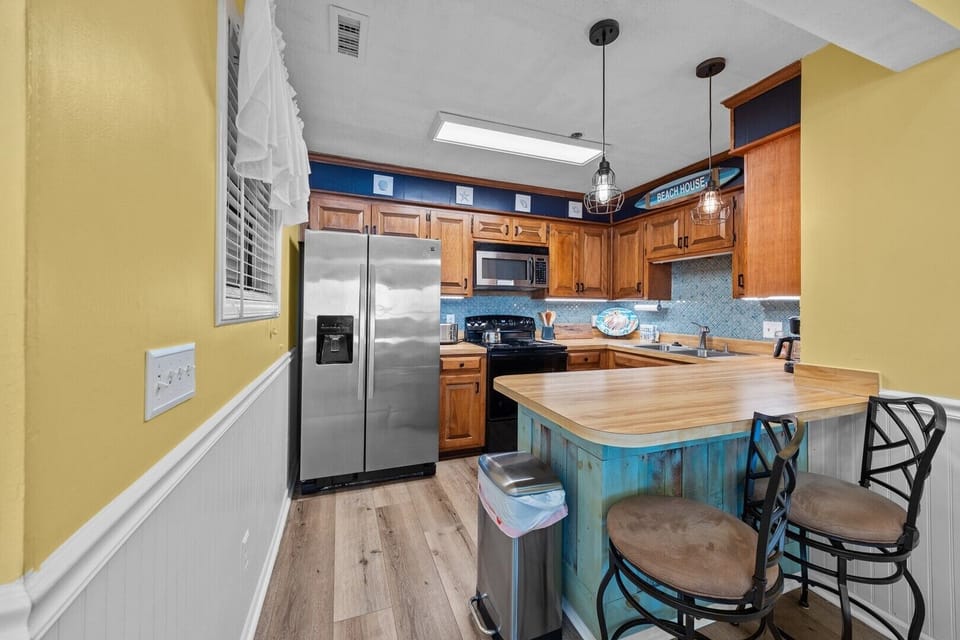 Kitchen with Extra Bar Seating