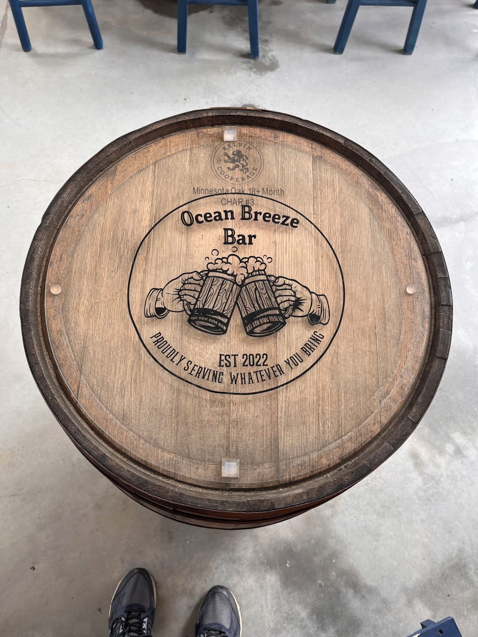 Welcome to Ocean Breeze Bar, proudly serving whatever you bring!