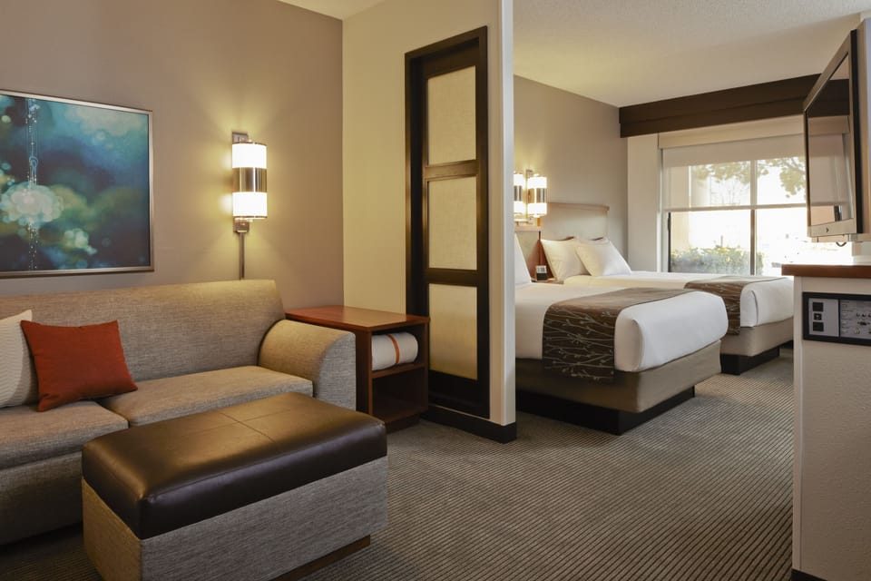 Room, Multiple Beds | In-room safe, desk, laptop workspace, blackout drapes