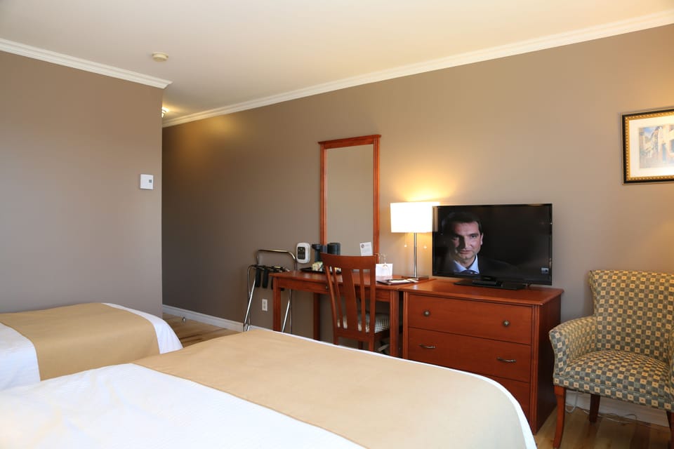Standard Room, 1 Double and 1 Single Bed, River view | Desk, blackout drapes, iron/ironing board, free WiFi