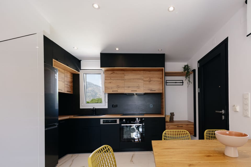 A fully equipped kitchen for culinary wonders.